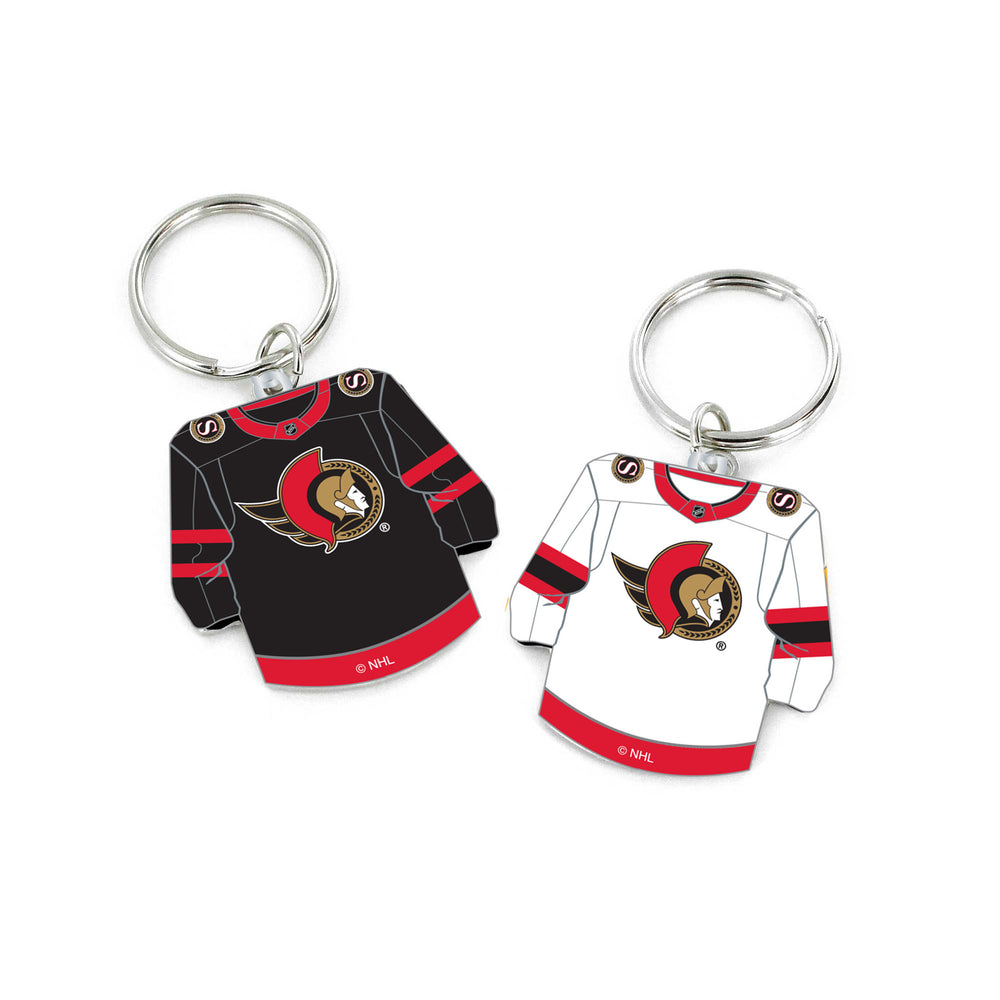 WHOLESALE OTTAWA SENATORS REVERSIBLE HOME/AWAY JERSEY KEYCHAIN
