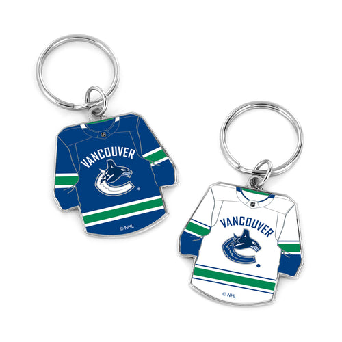 WHOLESALE VANCOUVER CANUCKS REVERSIBLE HOME/AWAY JERSEY KEYCHAIN
