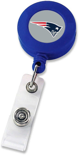 WHOLESALE NEW ENGLAND PATRIOTS (BLUE) BADGE REEL (NE)