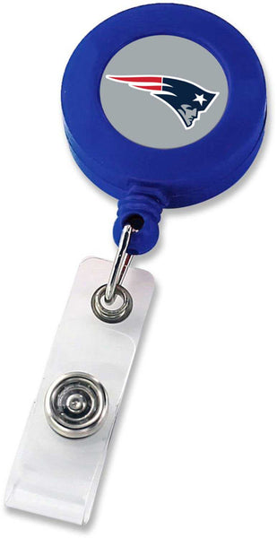WHOLESALE NEW ENGLAND PATRIOTS (BLUE) BADGE REEL (NE)