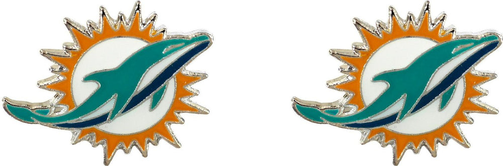 WHOLESALE MIAMI DOLPHINS LOGO POST EARRINGS