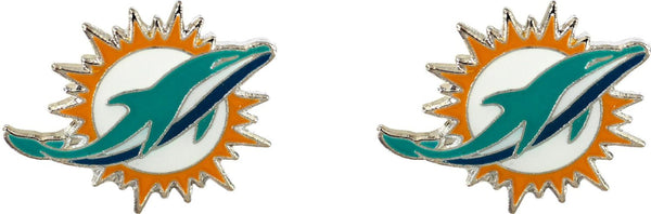 WHOLESALE MIAMI DOLPHINS LOGO POST EARRINGS