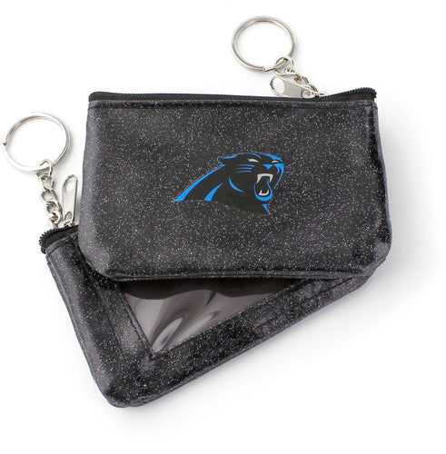 CAROLINA PANTHERS (BLACK) SPARKLE COIN PURSE (OC)