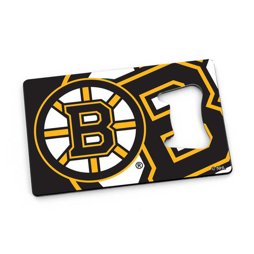 WHOLESALE BOSTON BRUINS CREDIT CARD BOTTLE OPENER MAGNET