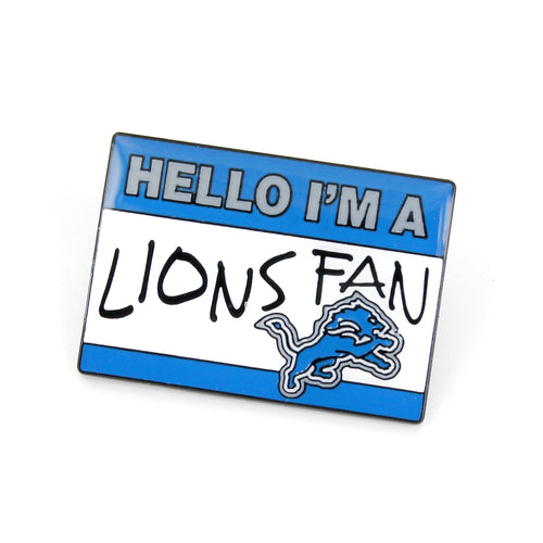 WHOLESALE DETROIT LIONS NAME TAG PIN