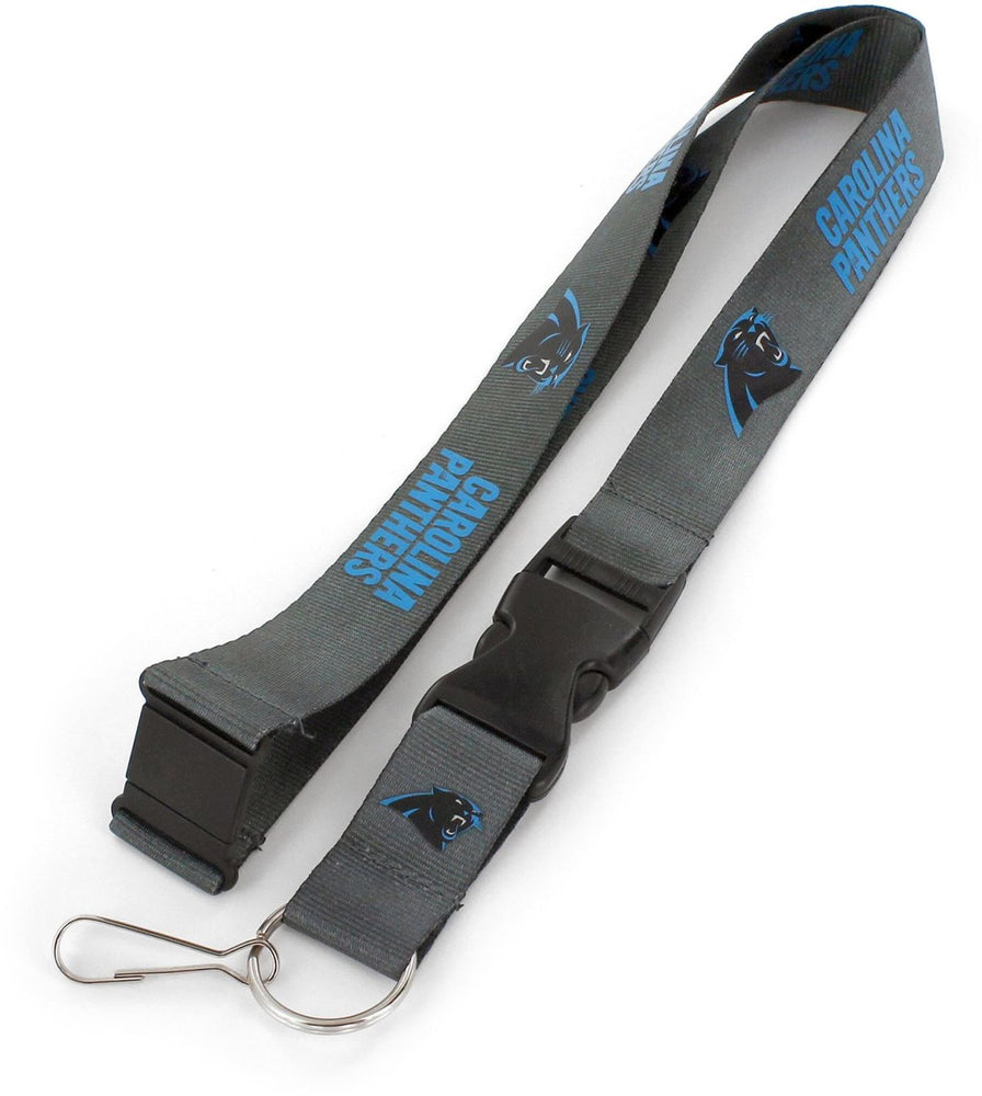 WHOLESALE CAROLINA PANTHERS (CHARCOAL) TEAM LANYARD