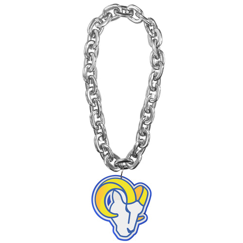 WHOLESALE LOS ANGELES RAMS RAM HEAD LOGO (SILVER) FAN CHAIN
