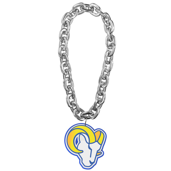 WHOLESALE LOS ANGELES RAMS RAM HEAD LOGO (SILVER) FAN CHAIN
