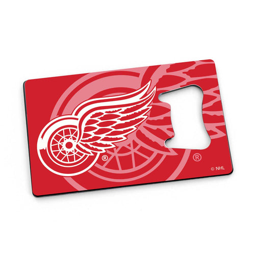WHOLESALE DETROIT RED WINGS CREDIT CARD BOTTLE OPENER MAGNET
