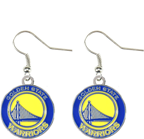 WHOLESALE GOLDEN STATE WARRIORS LOGO DANGLER EARRINGS