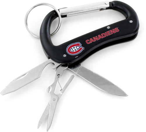 MONTREAL CANADIENS CARABINER MULTI TOOL KEYCHAIN (SP)
