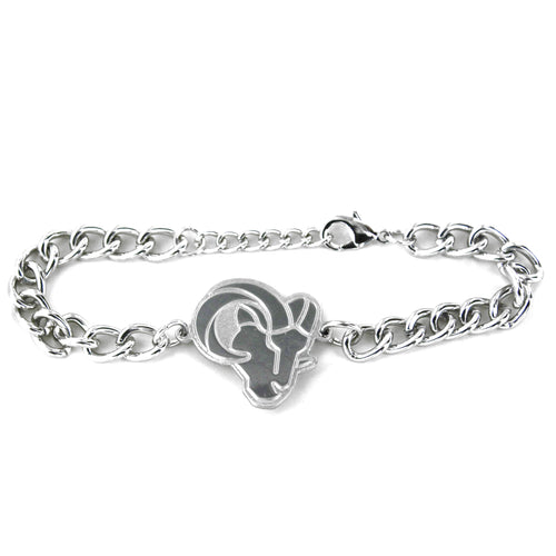 WHOLESALE LOS ANGELES RAMS CHAIN LINK LOGO BRACELET