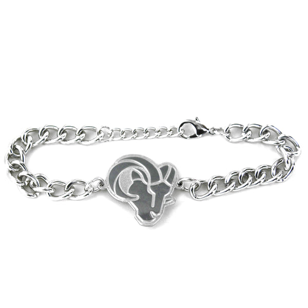 WHOLESALE LOS ANGELES RAMS CHAIN LINK LOGO BRACELET
