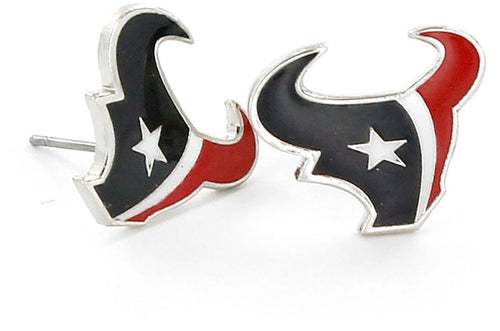 WHOLESALE HOUSTON TEXANS LOGO POST EARRINGS