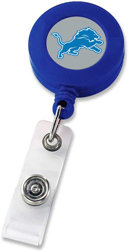 WHOLESALE DETROIT LIONS (BLUE) BADGE REEL (NE)
