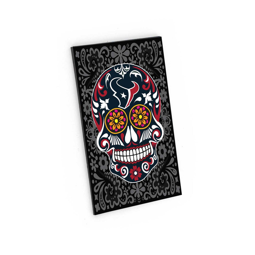 WHOLESALE HOUSTON TEXANS SUGAR SKULL PATTERN MAGNET