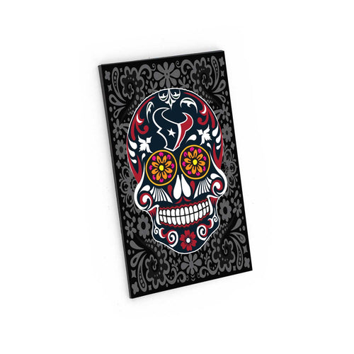WHOLESALE HOUSTON TEXANS SUGAR SKULL PATTERN MAGNET