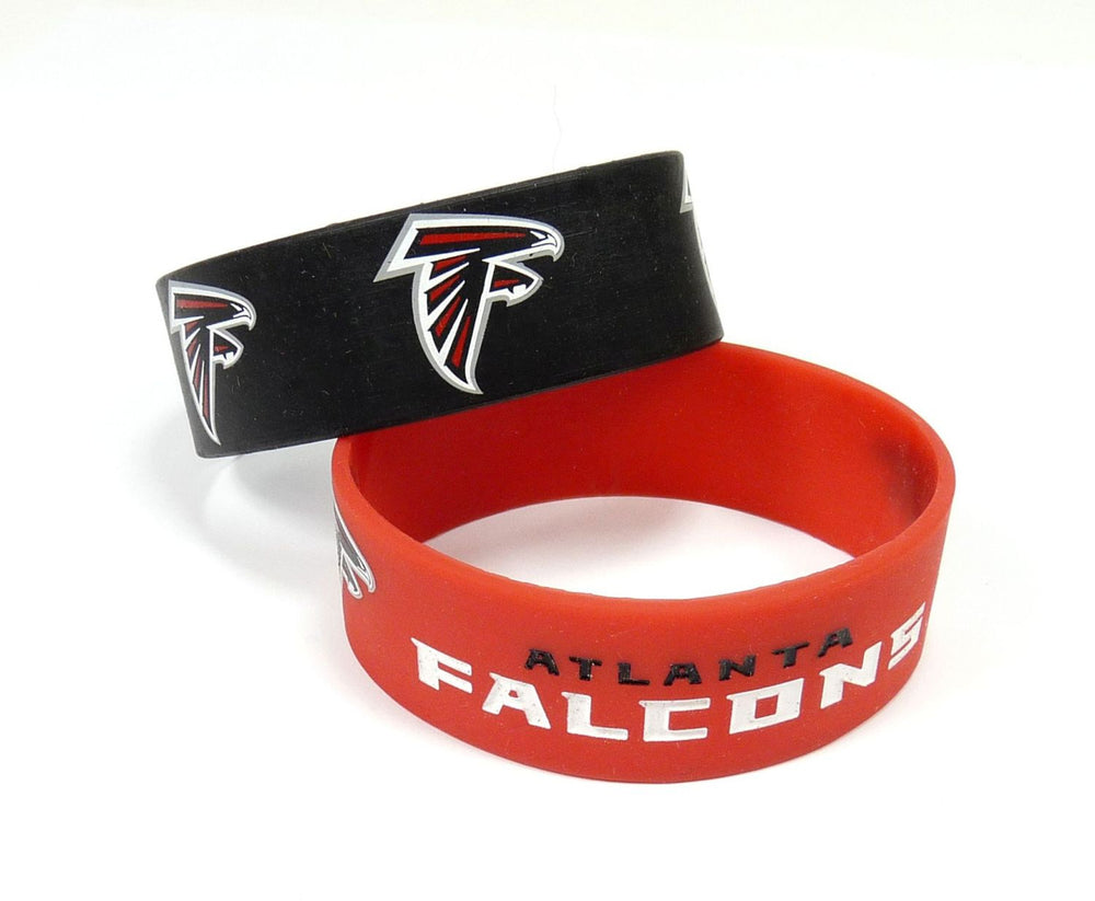 WHOLESALE ATLANTA FALCONS WIDE BRACELETS (2-PACK)