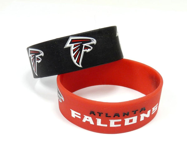 WHOLESALE ATLANTA FALCONS WIDE BRACELETS (2-PACK)