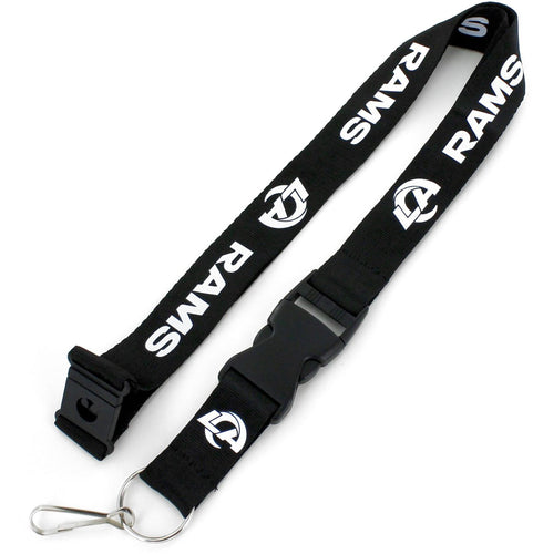 WHOLESALE LOS ANGELES RAMS (BLACK & WHITE) TEAM LANYARD