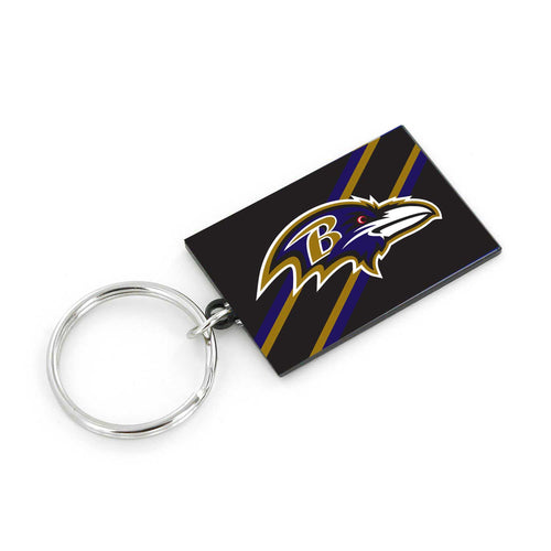 WHOLESALE BALTIMORE RAVENS STRIPED KEYCHAIN
