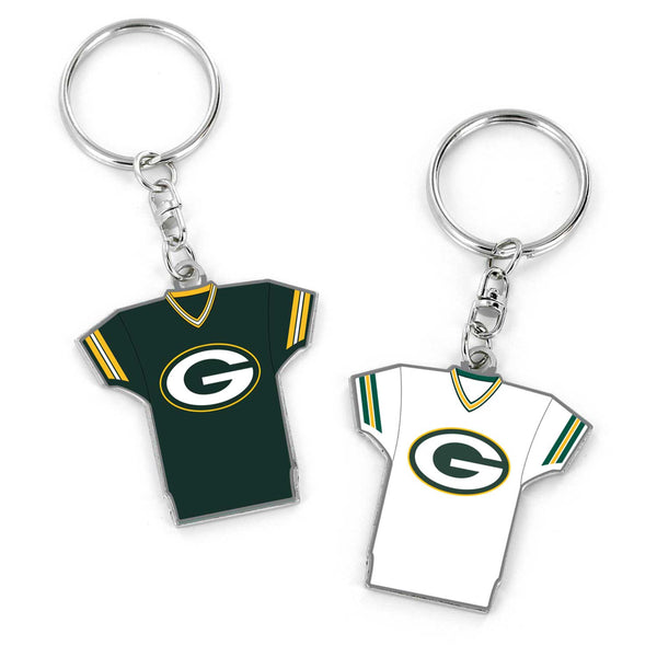 WHOLESALE GREEN BAY PACKERS REVERSIBLE HOME/AWAY JERSEY KEYCHAIN