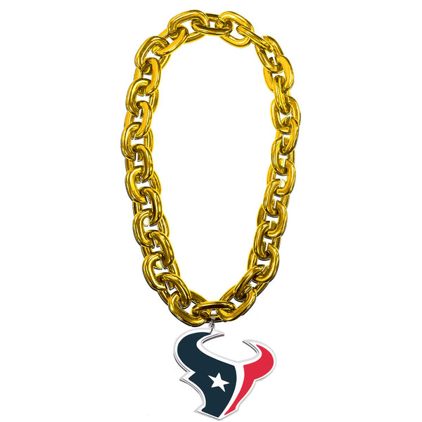 WHOLESALE HOUSTON TEXANS (GOLD) FAN CHAIN