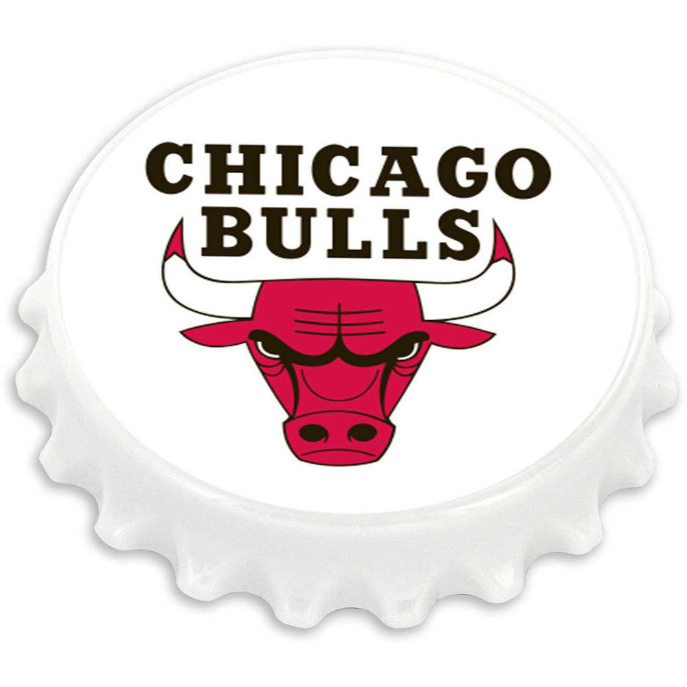 WHOLESALE CHICAGO BULLS BOTTLE CAP BOTTLE OPENER MAGNET (OC)