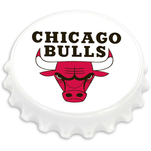 WHOLESALE CHICAGO BULLS BOTTLE CAP BOTTLE OPENER MAGNET (OC)