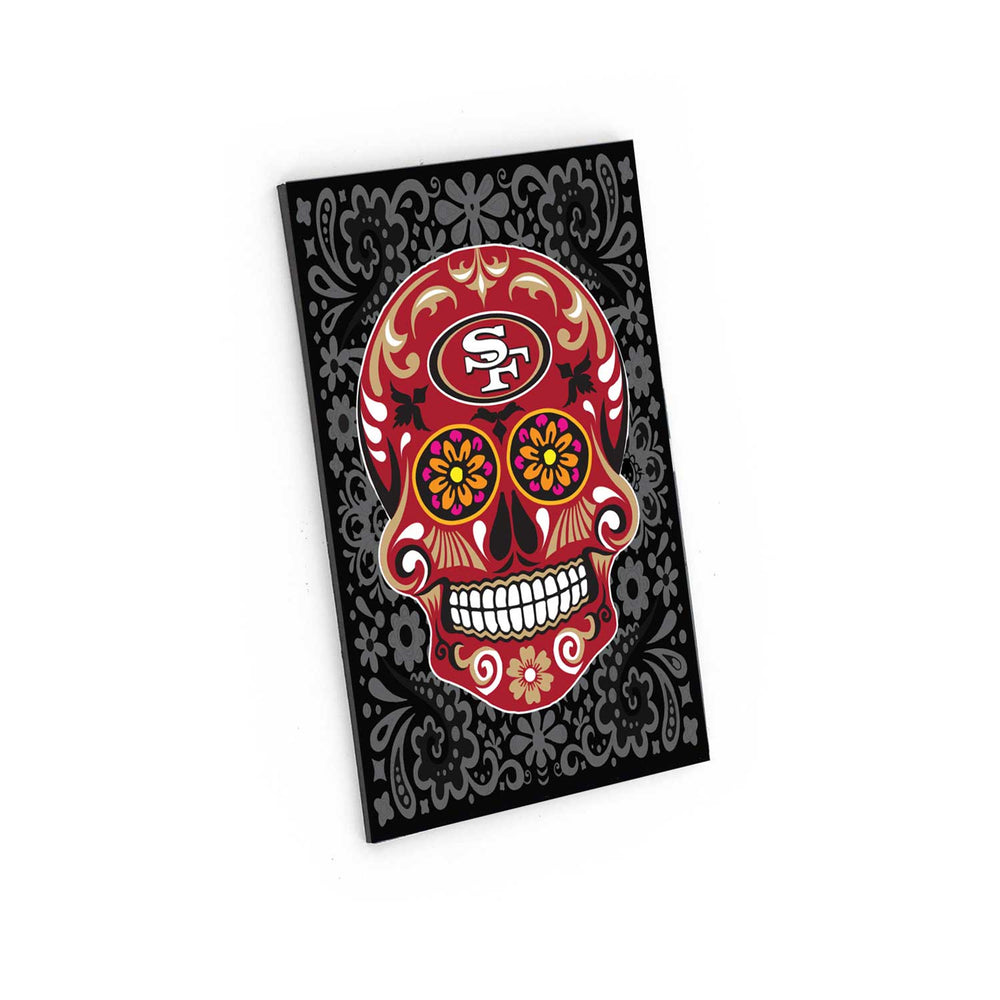 WHOLESALE SAN FRANCISCO 49ERS SUGAR SKULL PATTERN MAGNET