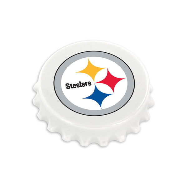 WHOLESALE PITTSBURGH STEELERS BOTTLE CAP BOTTLE OPENER MAGNET (OC)
