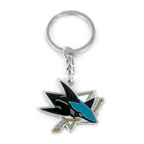 WHOLESALE SAN JOSE SHARKS LOGO KEYCHAIN