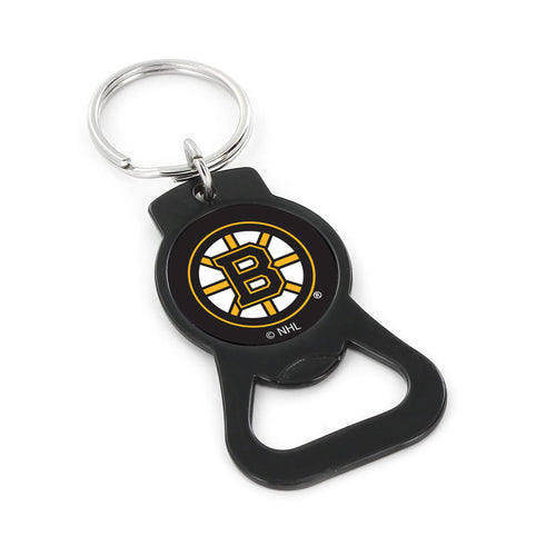 WHOLESALE BOSTON BRUINS (BLACK) BOTTLE OPENER KEYCHAIN