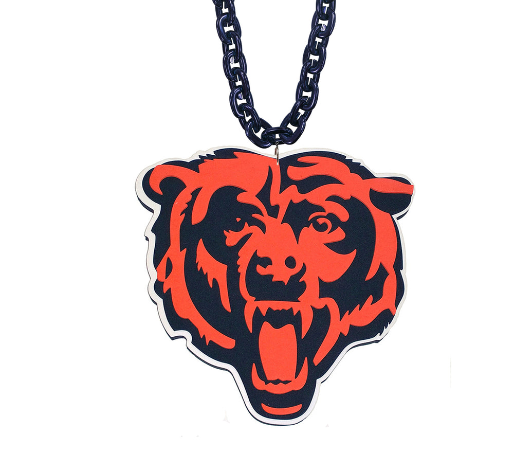 WHOLESALE CHICAGO BEARS (NAVY) BEAR HEAD SUPER FAN CHAIN