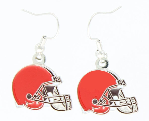WHOLESALE CLEVELAND BROWNS LOGO DANGLER EARRINGS