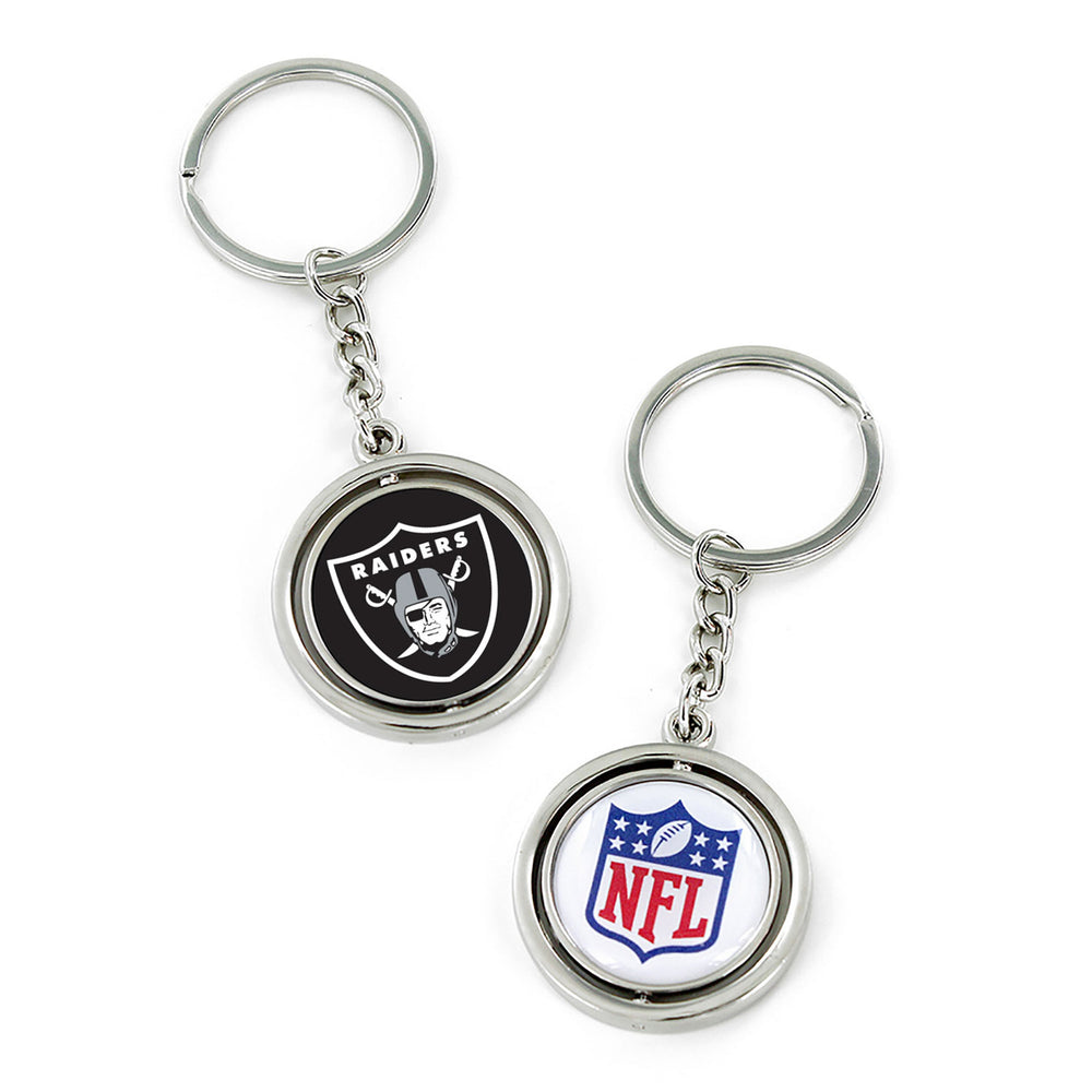 LAS VEGAS RAIDERS SPINNING KEYCHAIN