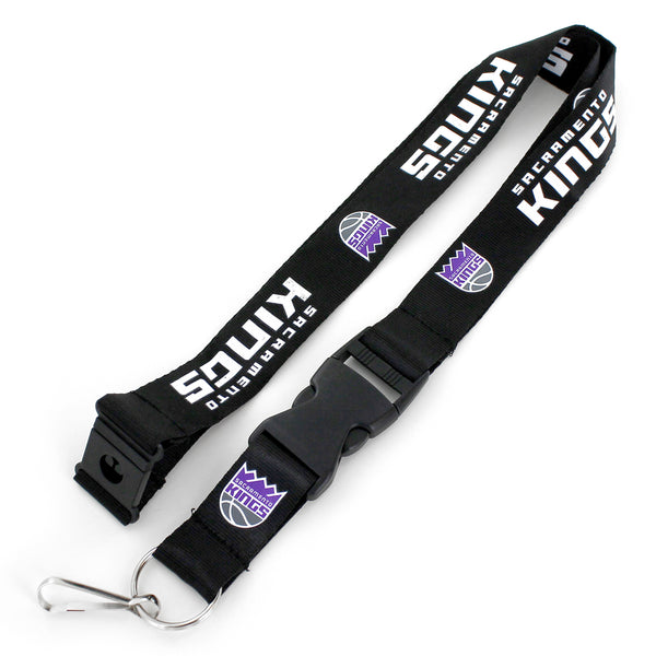 WHOLESALE SACRAMENTO KINGS (BLACK) TEAM LANYARD