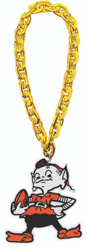 CLEVELAND BROWNS ELF (GOLD)  FAN CHAIN