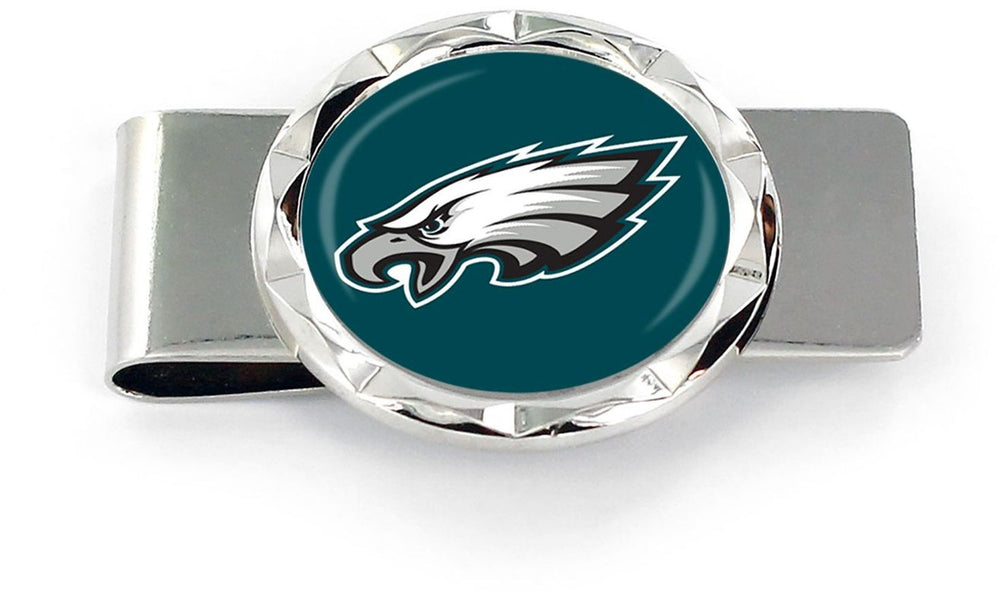 WHOLESALE PHILADELPHIA EAGLES DIAMOND CUT MONEY CLIP