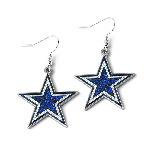 WHOLESALE DALLAS COWBOYS GLITTER DAZZLE EARRINGS