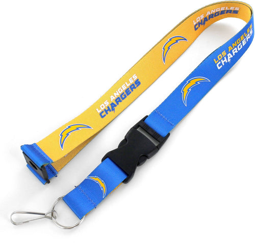 WHOLESALE LOS ANGELES CHARGERS (YELLOW/BLUE) REVERSIBLE LANYARD