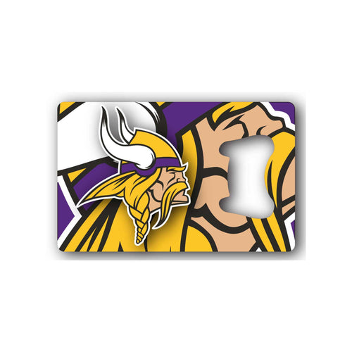 WHOLESALE MINNESOTA VIKINGS CREDIT CARD BOTTLE OPENER MAGNET