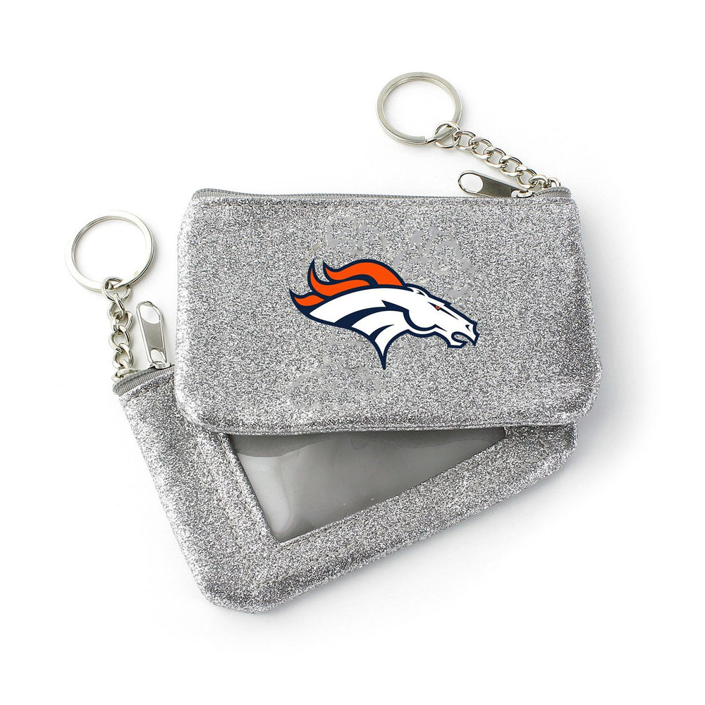 WHOLESALE DENVER BRONCOS (SILVER) SPARKLE COIN PURSE