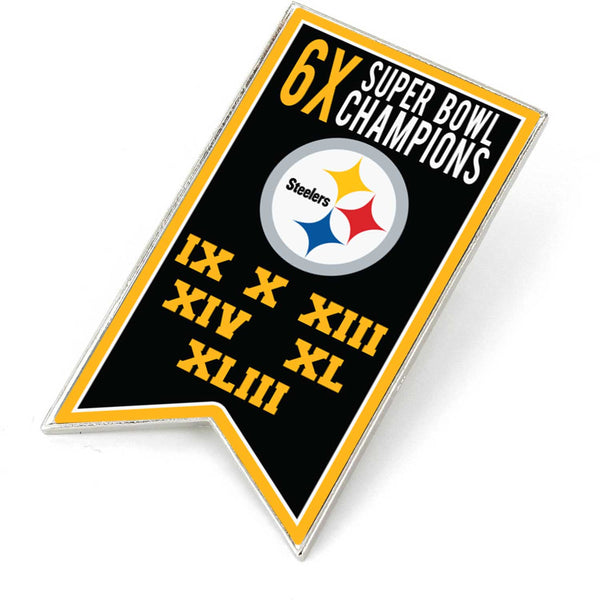 WHOLESALE PITTSBURGH STEELERS CHAMPIONSHIP BANNER PIN (SP)