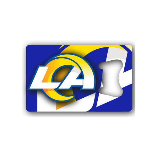 WHOLESALE LOS ANGELES RAMS CREDIT CARD BOTTLE OPENER MAGNET