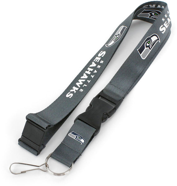 WHOLESALE SEATTLE SEAHAWKS (CHARCOAL) TEAM LANYARD