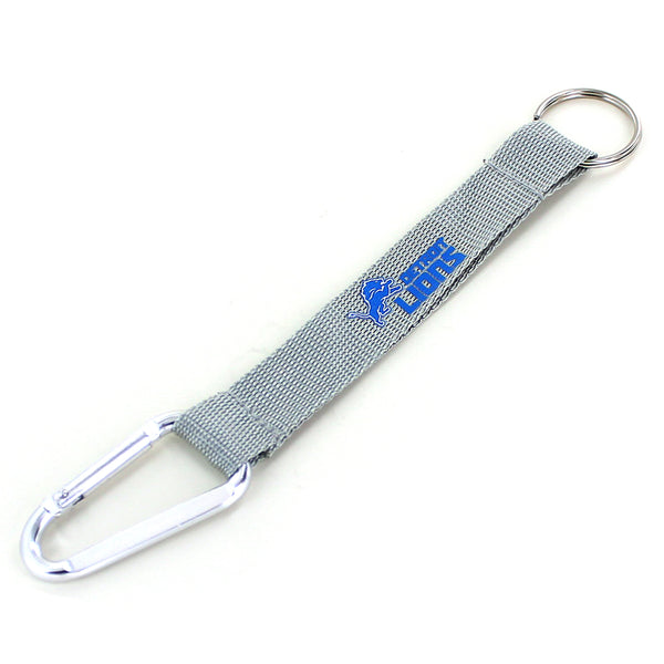 WHOLESALE DETROIT LIONS (GRAY) CARABINER KEYCHAIN