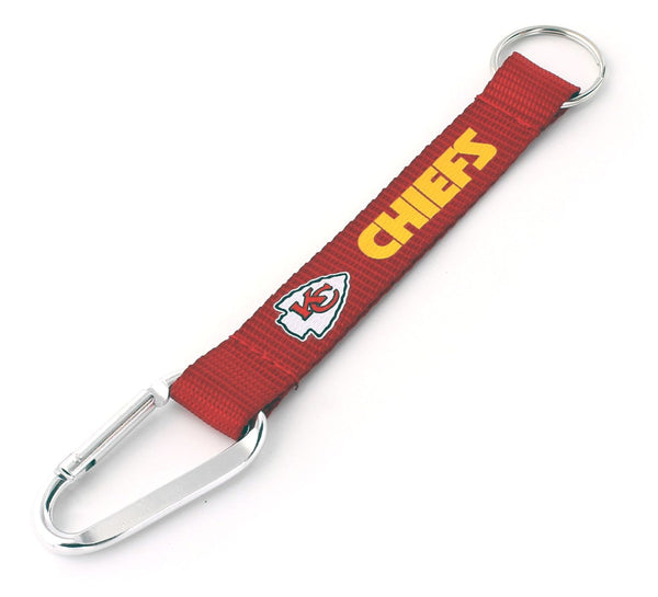 WHOLESALE KANSAS CITY CHIEFS (RED) CARABINER KEYCHAIN