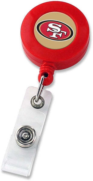 WHOLESALE SAN FRANCISCO 49ERS (RED) BADGE REEL (NE)