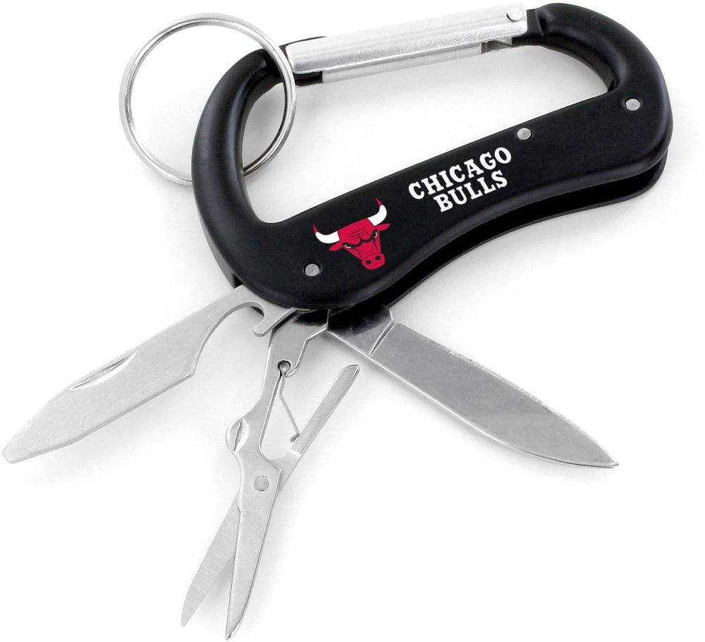 CHICAGO BULLS CARABINER MULTI TOOL KEYCHAIN (SP)